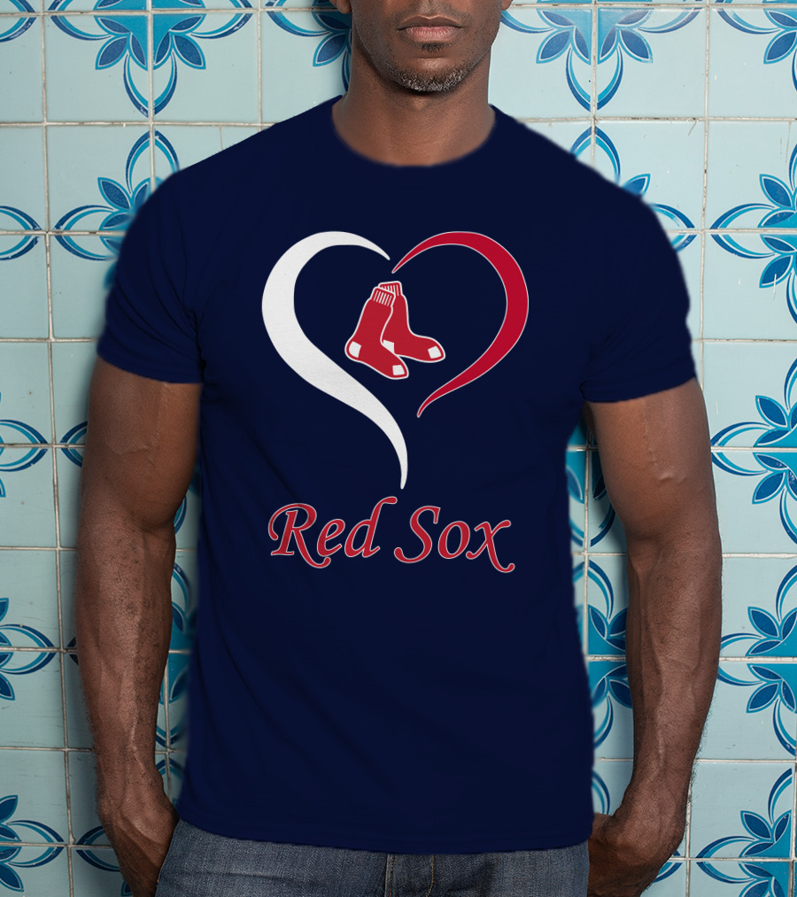 Red Sox Heart Logo Boston Pride T-Shirt