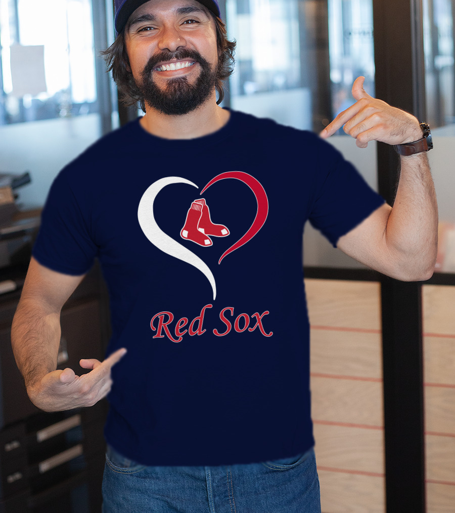 Red Sox Heart Logo Boston Pride T-Shirt