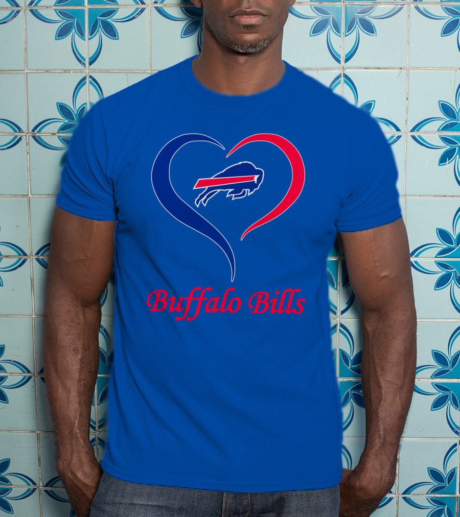Buffalo Bills Heart Logo Fan Spirit T-Shirt