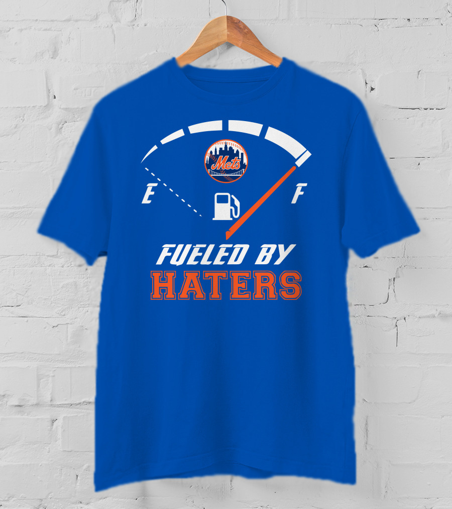 New York Mets Fueled By Haters Fuel Gauge T-Shirt