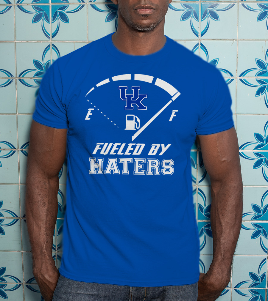 Kentucky Wildcats Fueled By Haters Gas Gauge UK T-Shirt