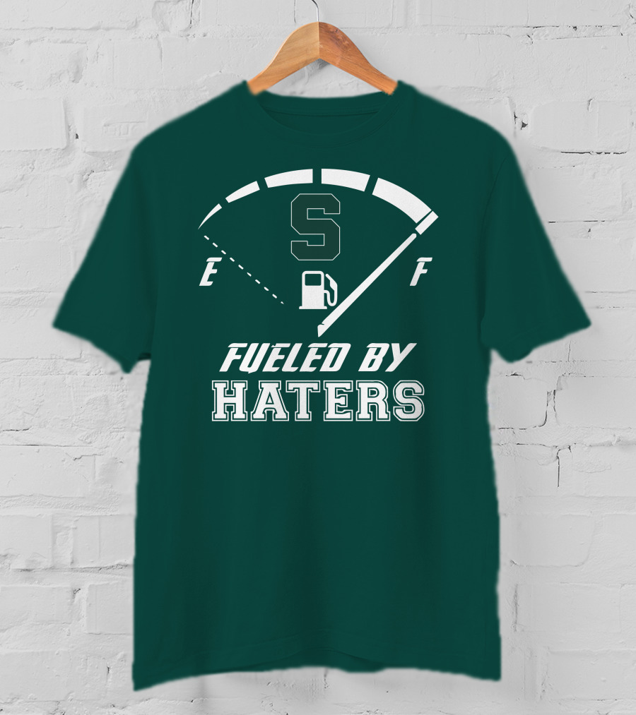 Fueled By Haters Michigan State S Icon Fuel Gauge T-Shirt