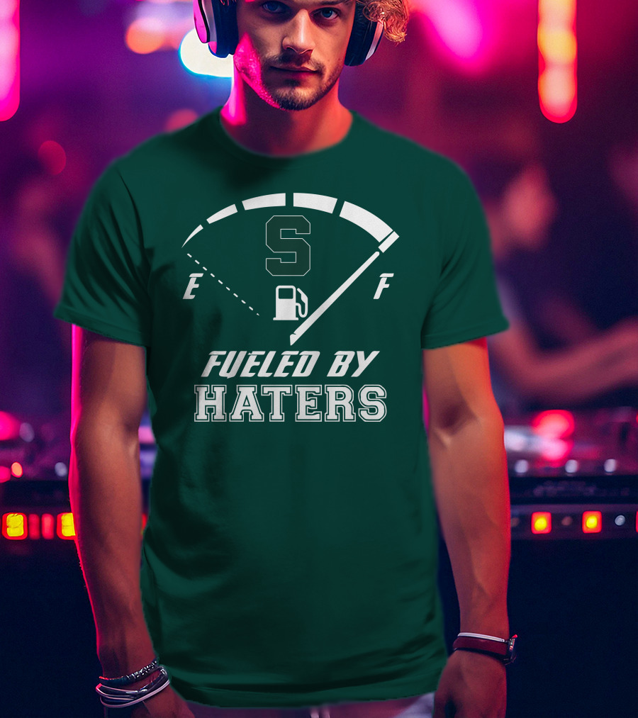 Fueled By Haters Michigan State S Icon Fuel Gauge T-Shirt