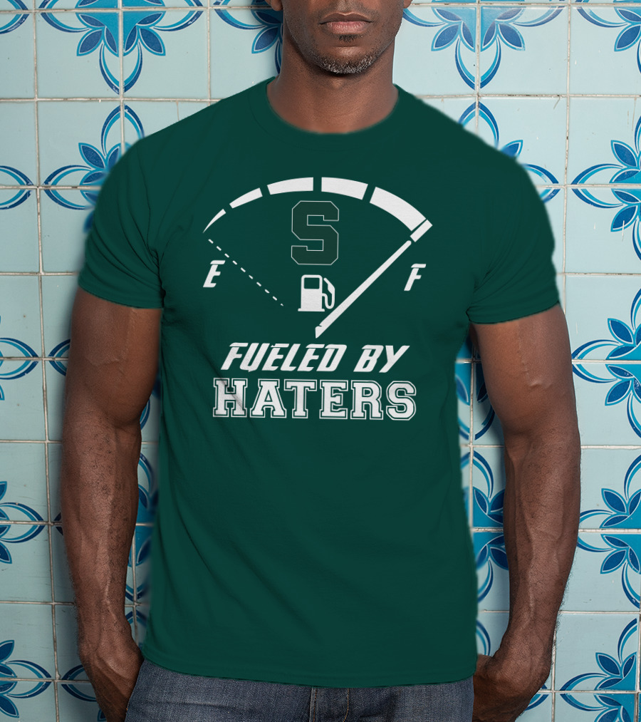 Fueled By Haters Michigan State S Icon Fuel Gauge T-Shirt