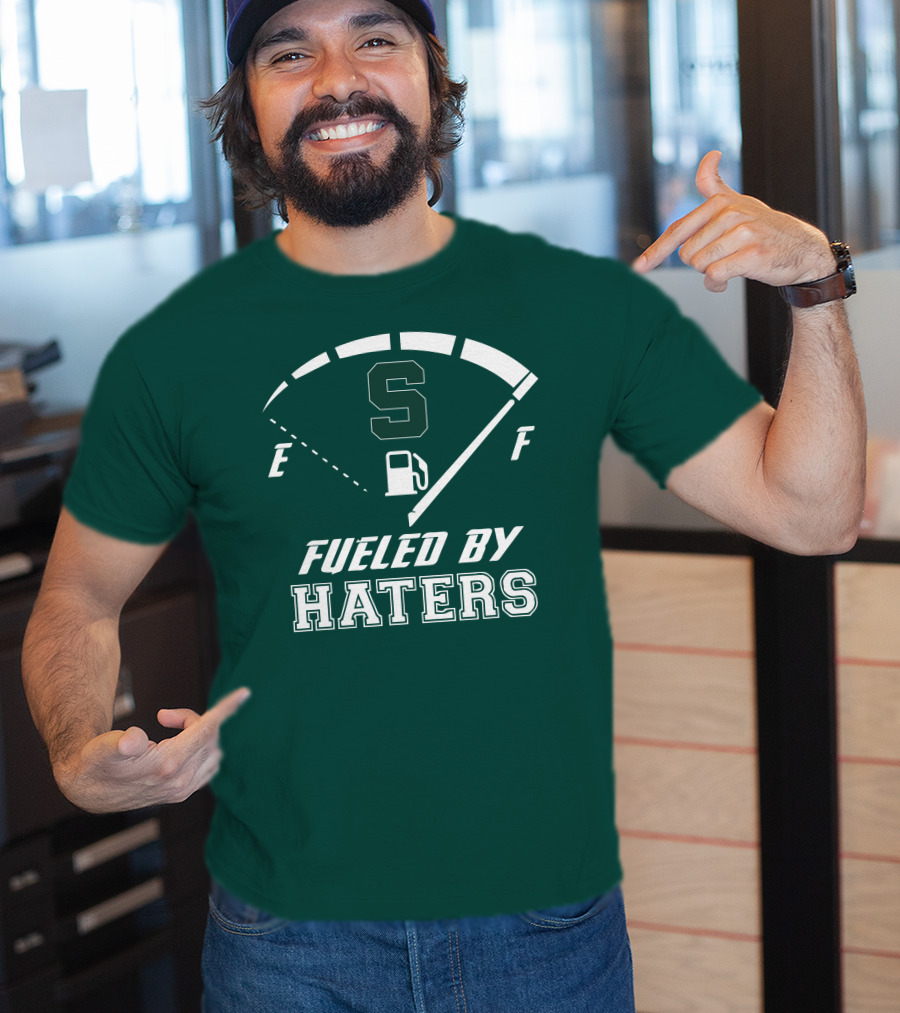 Fueled By Haters Michigan State S Icon Fuel Gauge T-Shirt