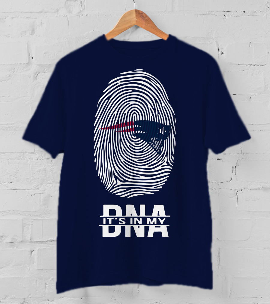 New England Patriots It's In My DNA Fingerprint T-Shirt