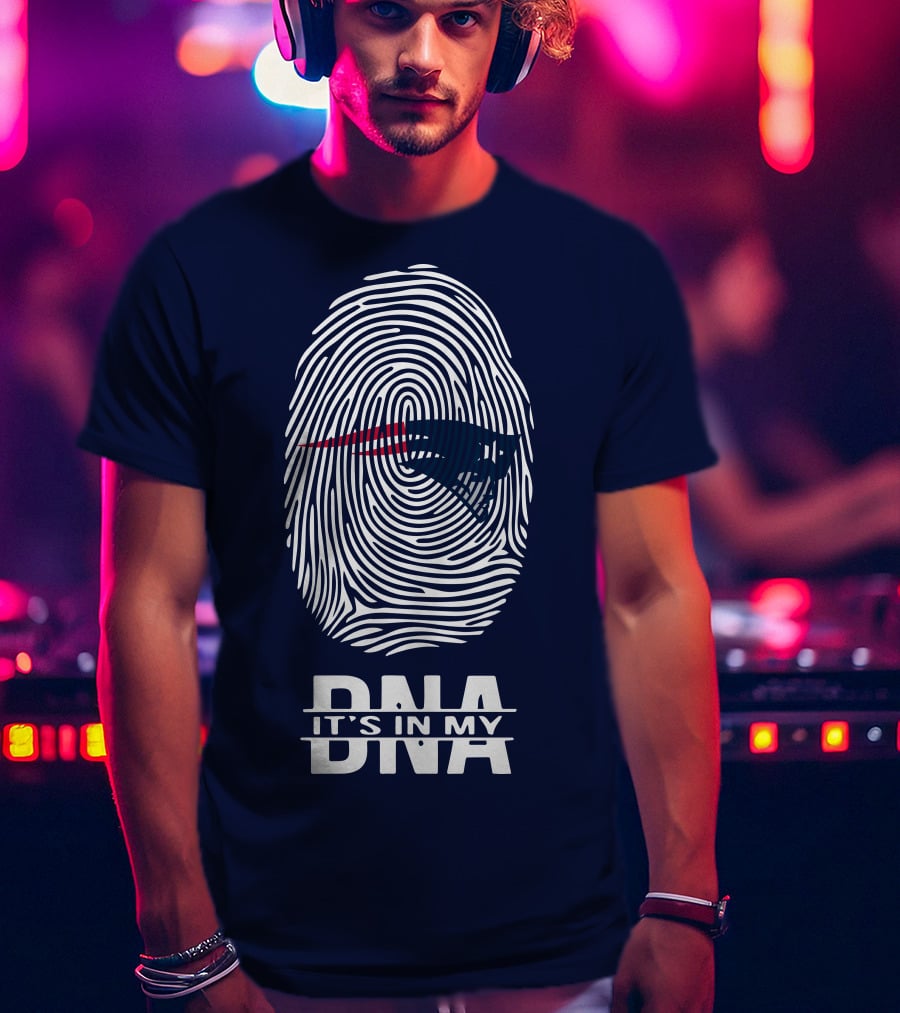 New England Patriots It's In My DNA Fingerprint T-Shirt
