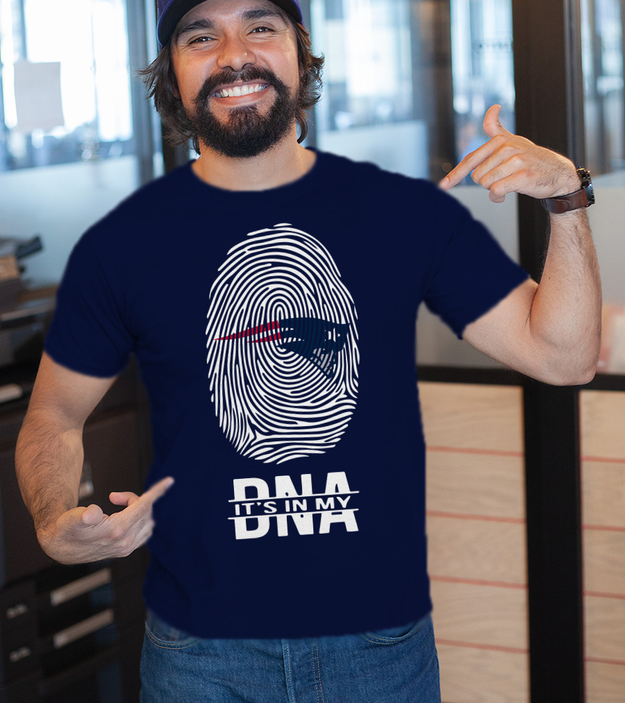 New England Patriots It's In My DNA Fingerprint T-Shirt