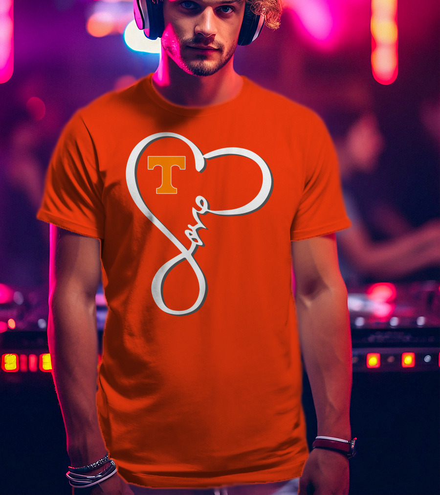 Heart-Shaped Love Tennessee Volunteers T-Shirt