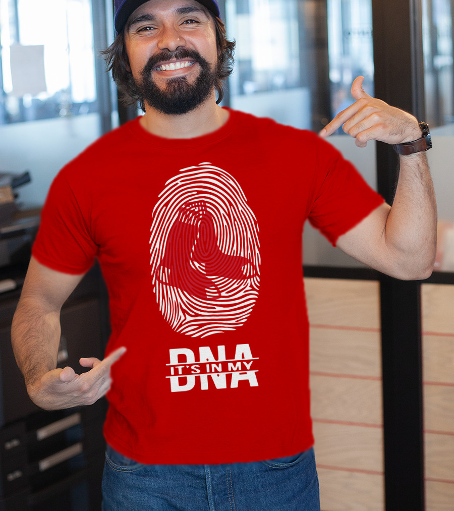 Boston Red Sox It's In My DNA Fingerprint Sox T-Shirt