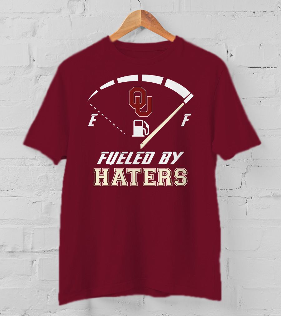 Oklahoma Sooners Fueled By Haters Energy Meter OU T-Shirt