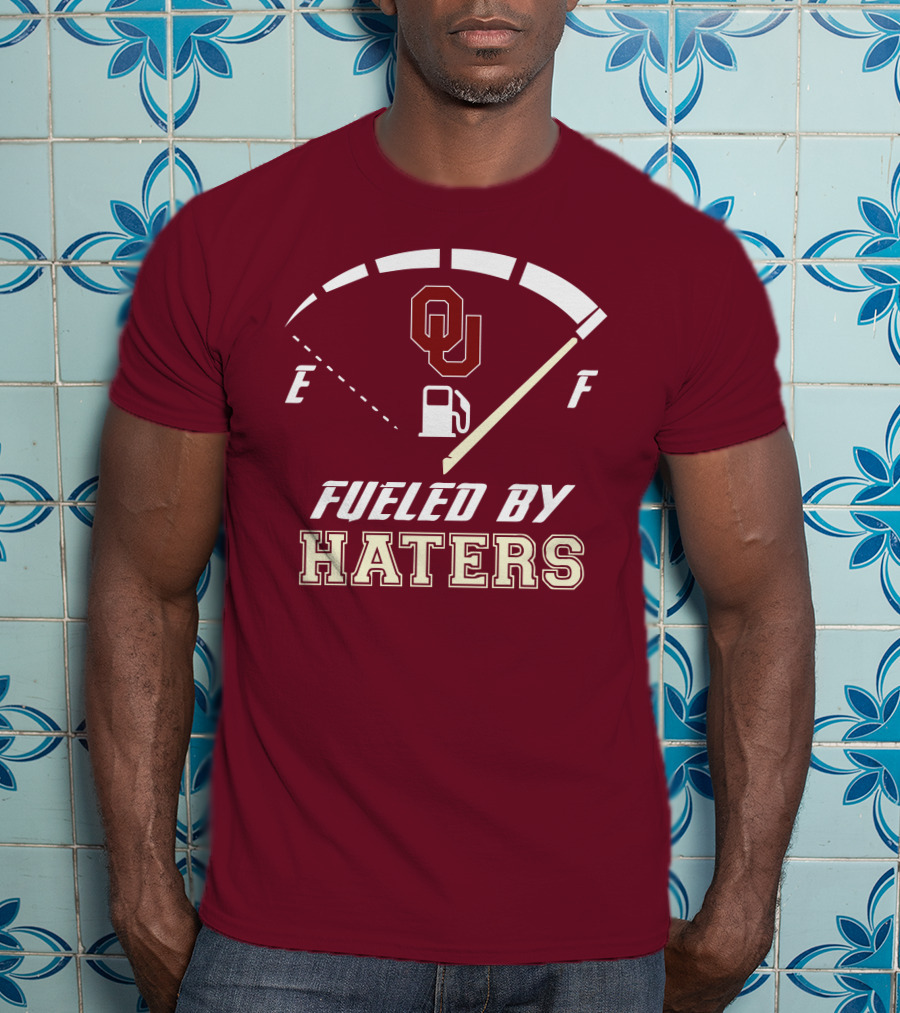 Oklahoma Sooners Fueled By Haters Energy Meter OU T-Shirt
