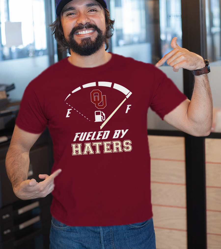 Oklahoma Sooners Fueled By Haters Energy Meter OU T-Shirt