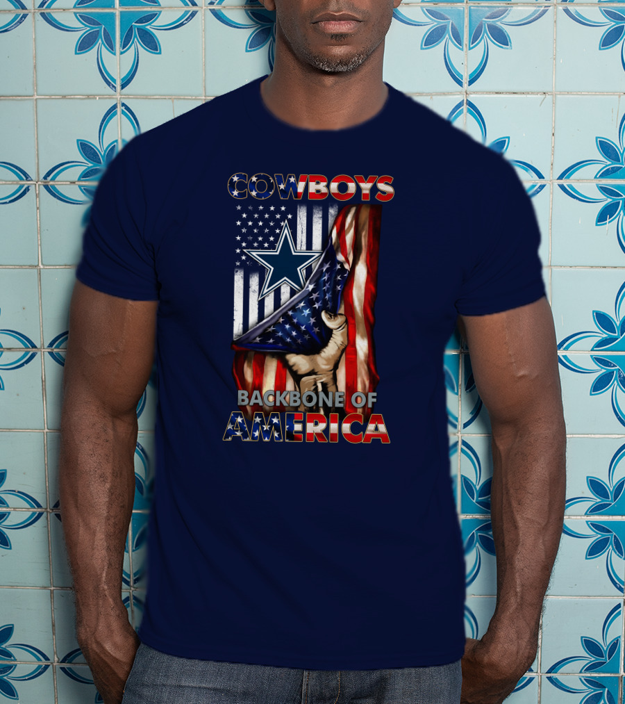 Cowboys Backbone Of America Star And Stripes Patriots T-Shirt