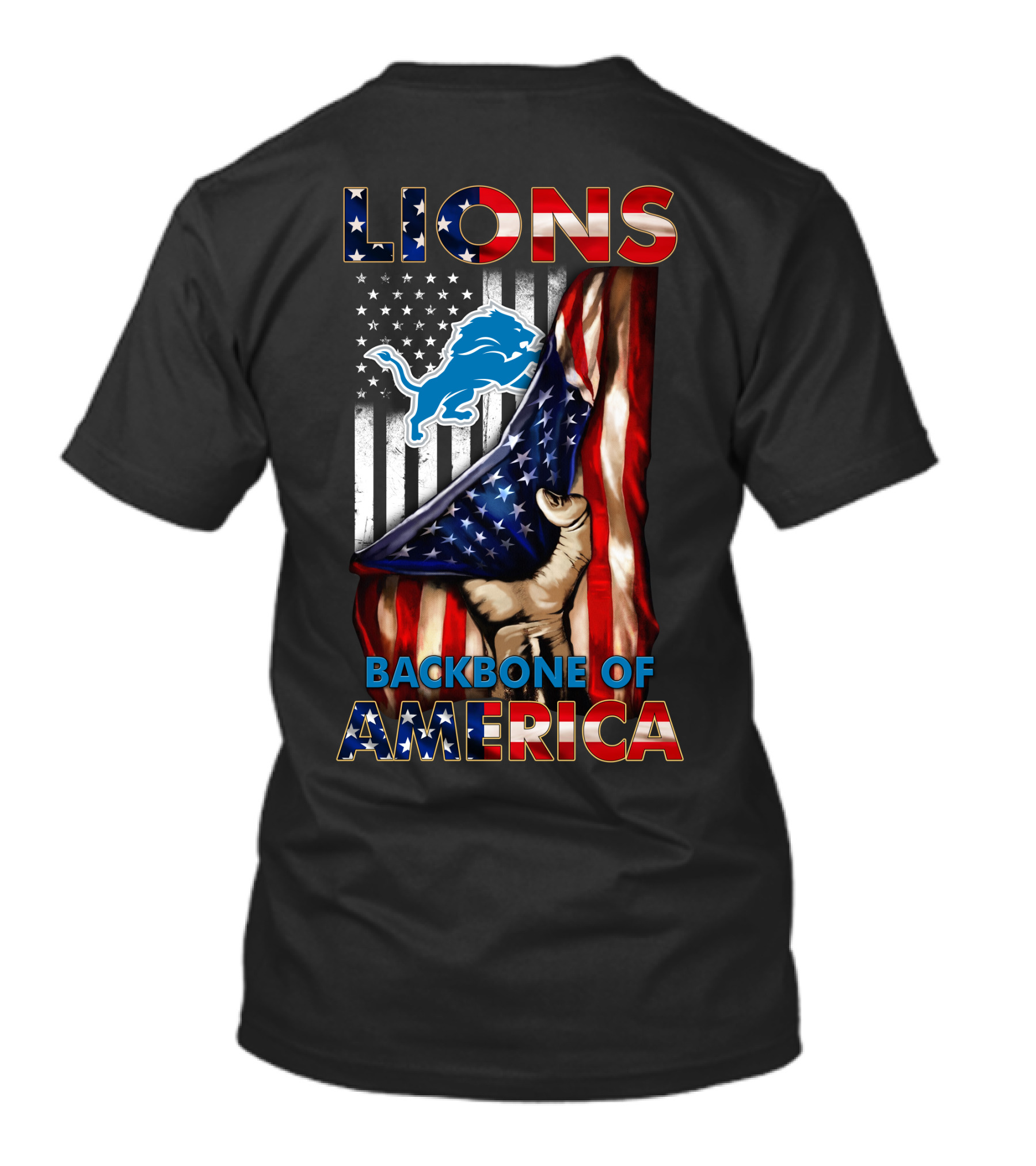 Lions Backbone Of America Detroit T-Shirt