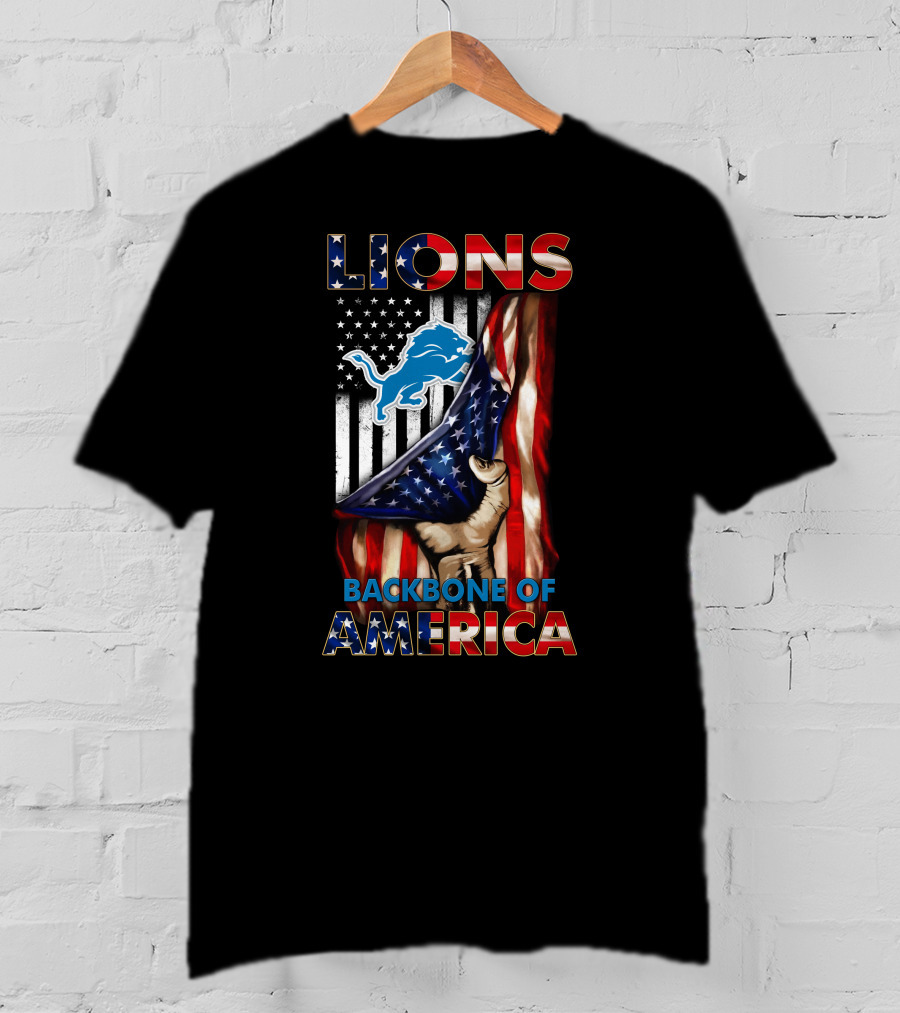 Lions Backbone Of America Detroit T-Shirt