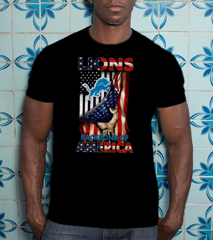Lions Backbone Of America Detroit T-Shirt