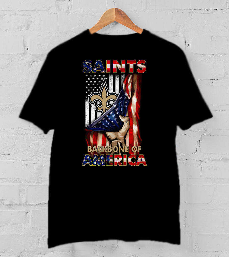 Saints Backbone Of America New Orleans Patriotic Edition T-Shirt