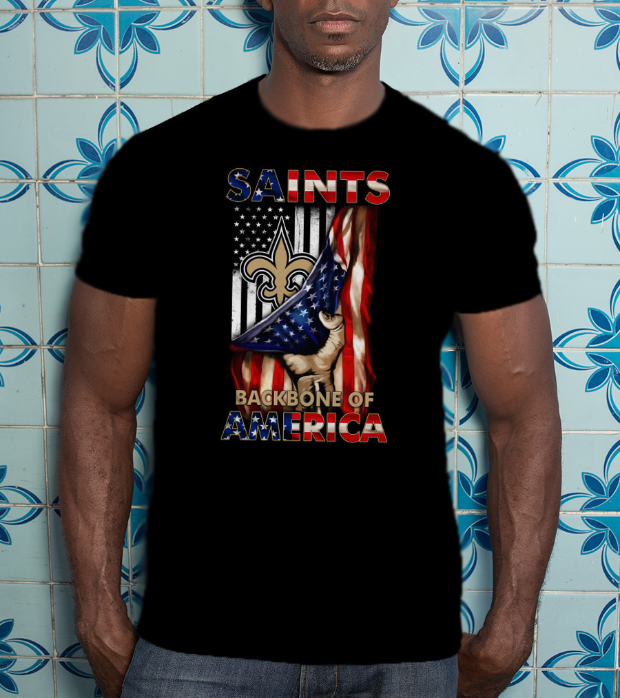 Saints Backbone Of America New Orleans Patriotic Edition T-Shirt