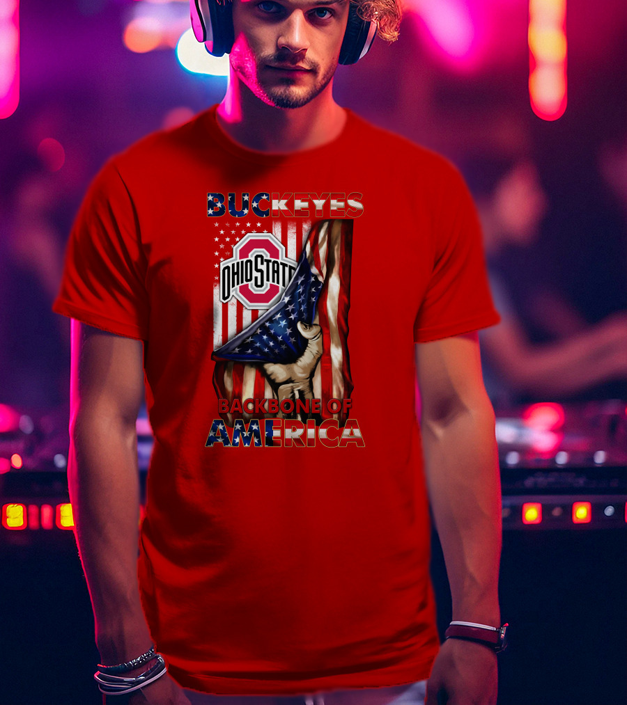 Ohio State Buckeyes Backbone Of America Patriotic Edition T-Shirt