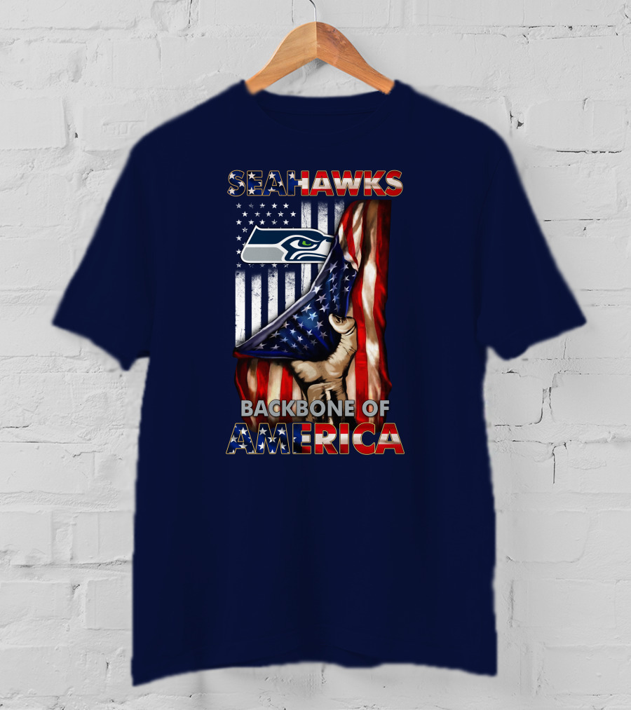 Seattle Seahawks Backbone Of America T-Shirt