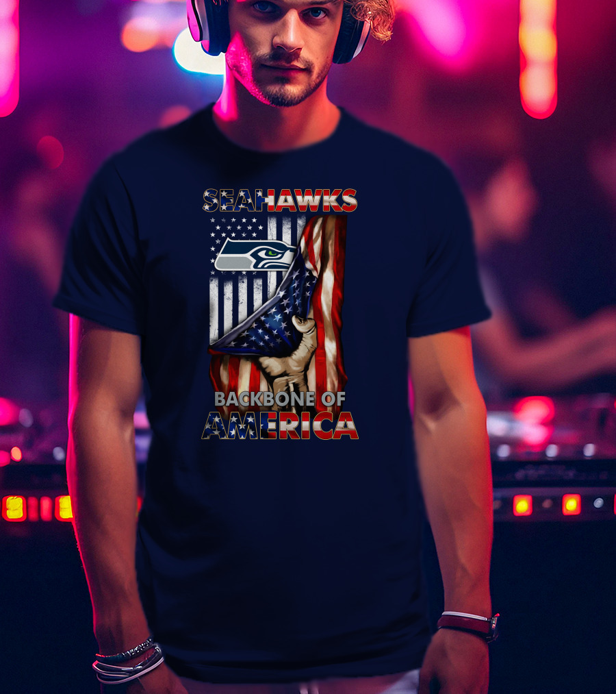 Seattle Seahawks Backbone Of America T-Shirt