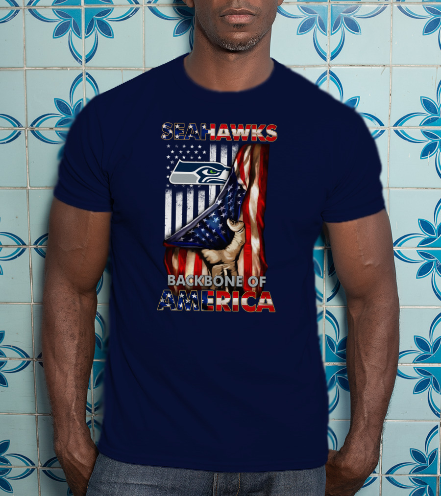 Seattle Seahawks Backbone Of America T-Shirt