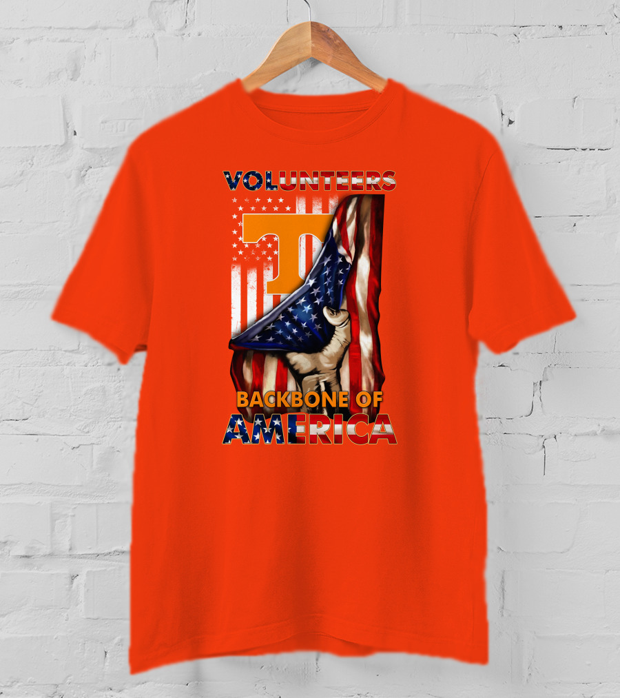 Tennessee Volunteers Backbone Of America Patriotic T-Shirt