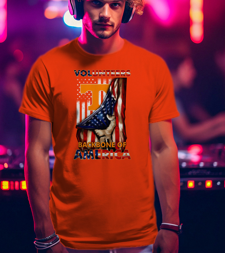 Tennessee Volunteers Backbone Of America Patriotic T-Shirt
