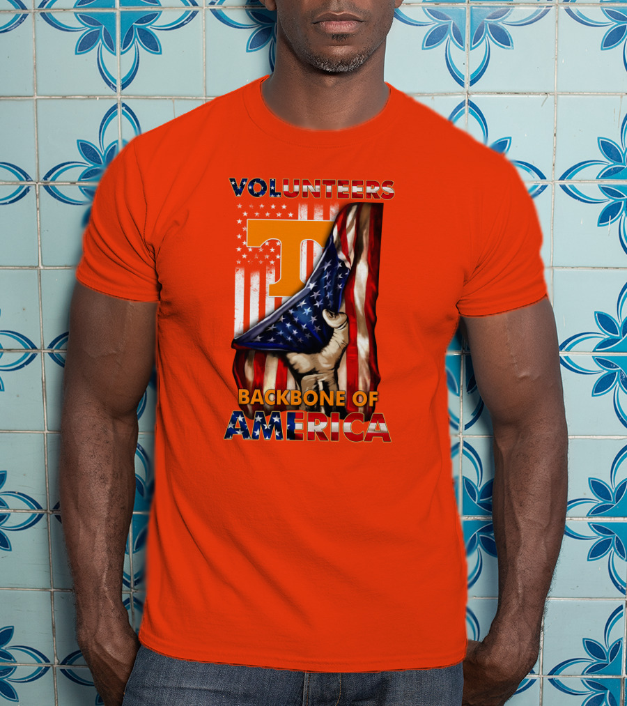 Tennessee Volunteers Backbone Of America Patriotic T-Shirt