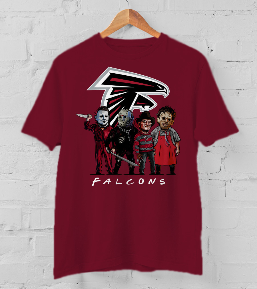 Atlanta Falcons The Slasher Squad Halloween Teams T-Shirt