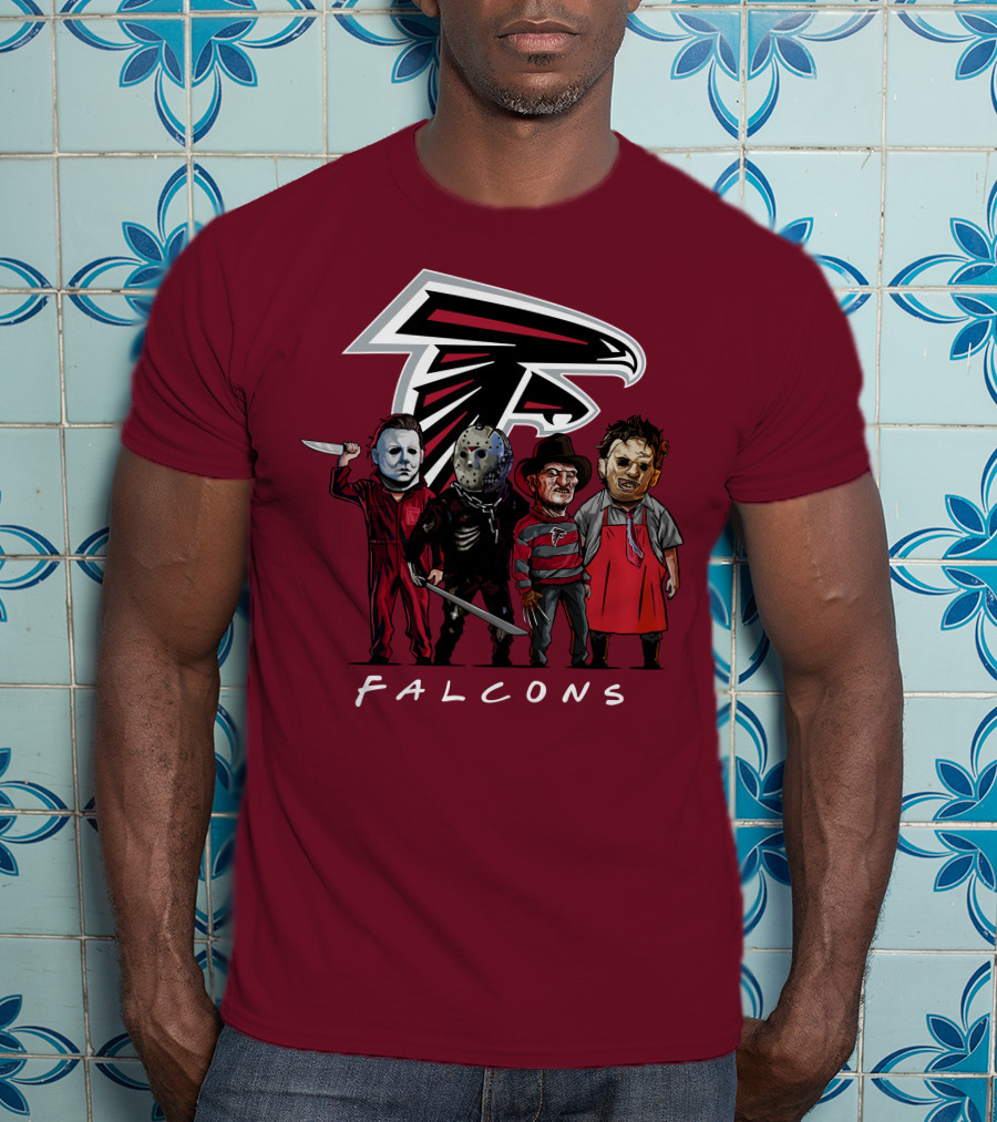 Atlanta Falcons The Slasher Squad Halloween Teams T-Shirt