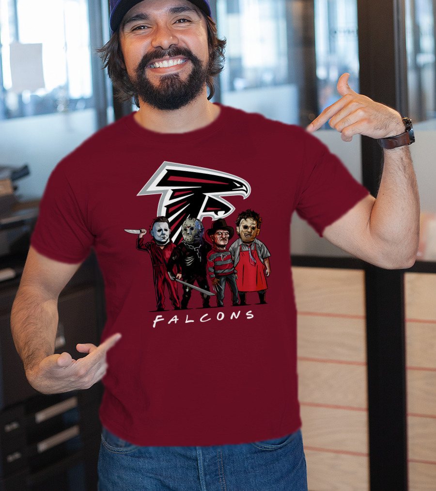 Atlanta Falcons The Slasher Squad Halloween Teams T-Shirt