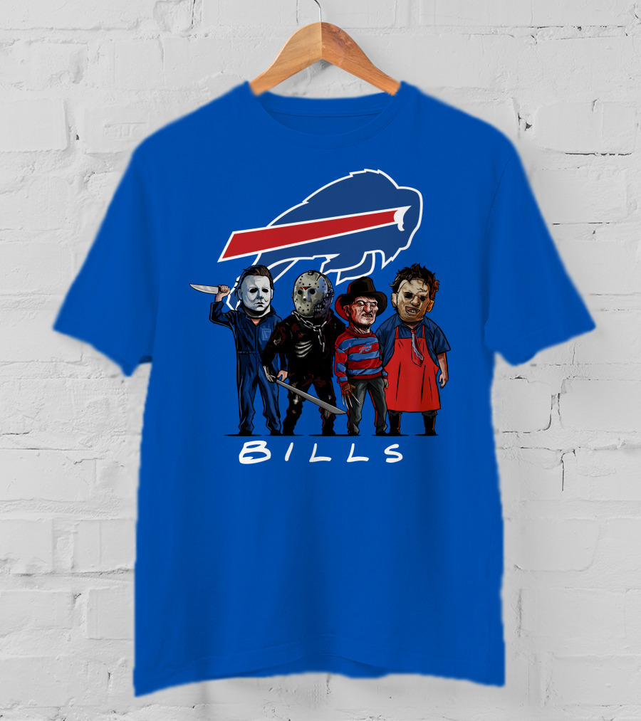 Buffalo Bills Halloween The Slasher Squad Teams Bills T-Shirt