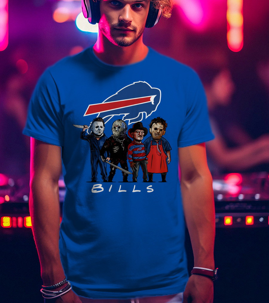 Buffalo Bills Halloween The Slasher Squad Teams Bills T-Shirt