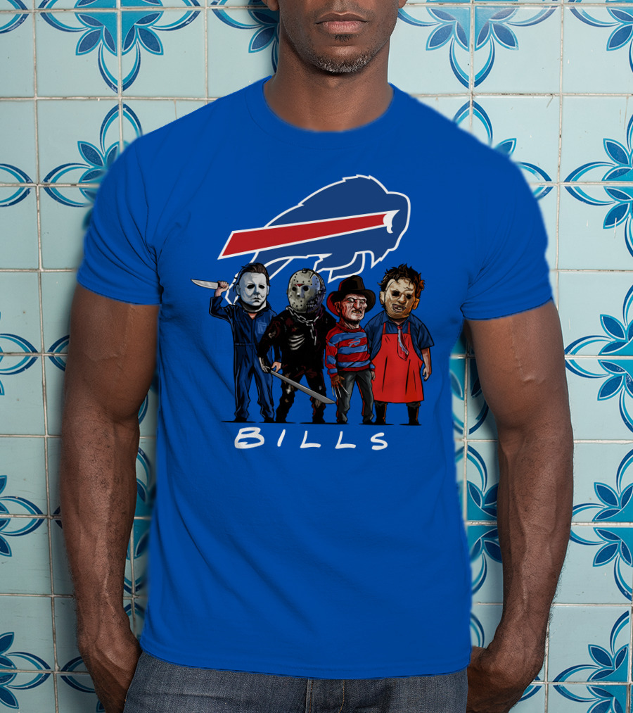 Buffalo Bills Halloween The Slasher Squad Teams Bills T-Shirt