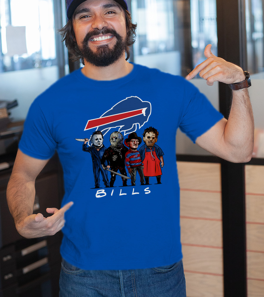 Buffalo Bills Halloween The Slasher Squad Teams Bills T-Shirt