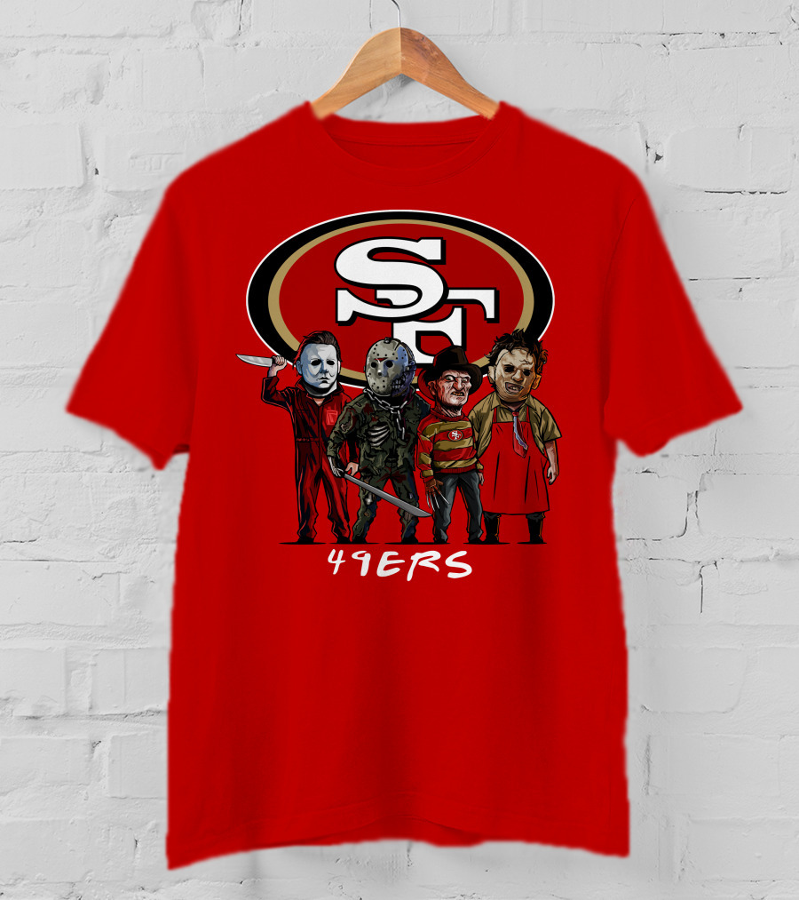San Francisco 49ers Halloween Slasher Squad Icons 49ers T-Shirt