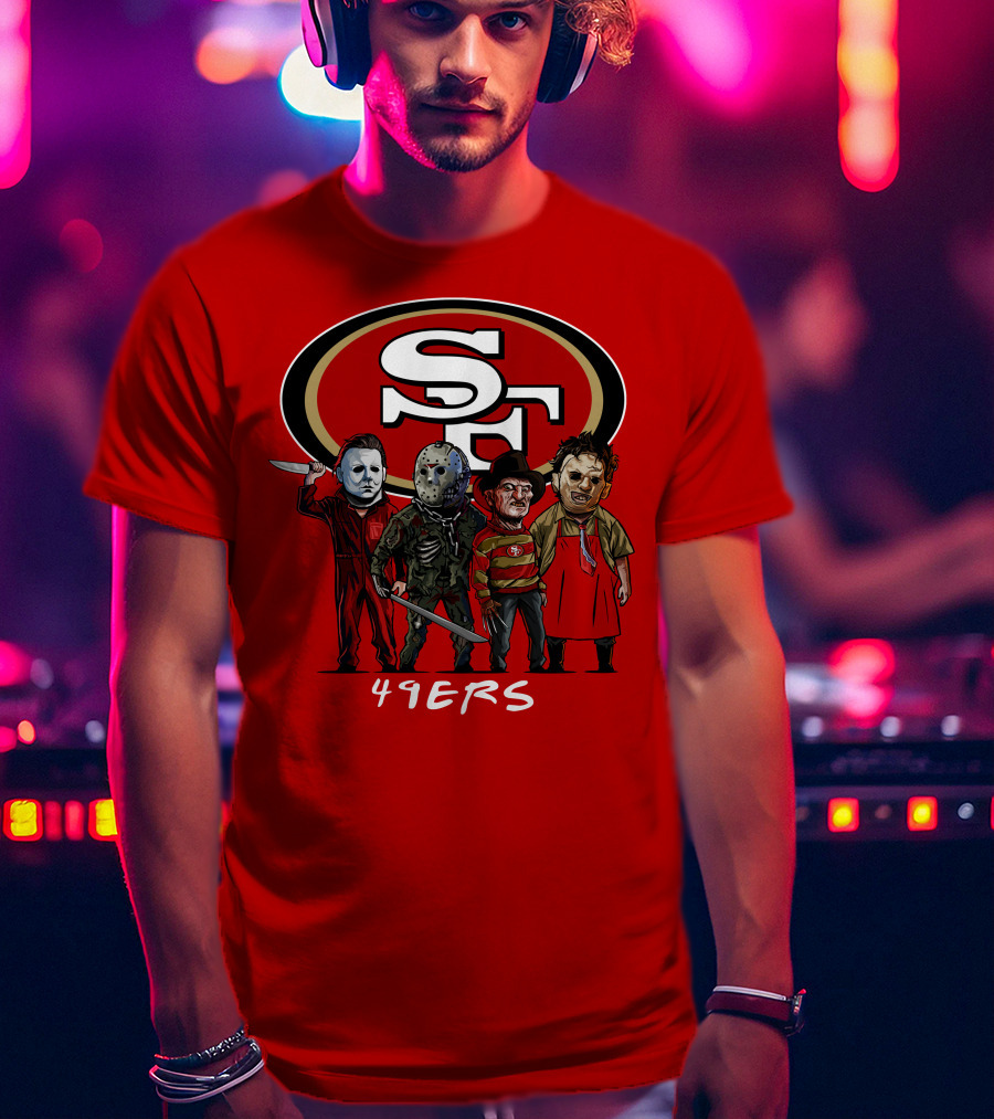 San Francisco 49ers Halloween Slasher Squad Icons 49ers T-Shirt