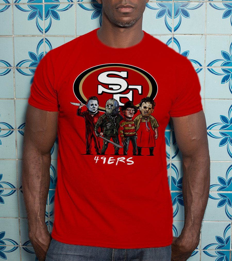 San Francisco 49ers Halloween Slasher Squad Icons 49ers T-Shirt