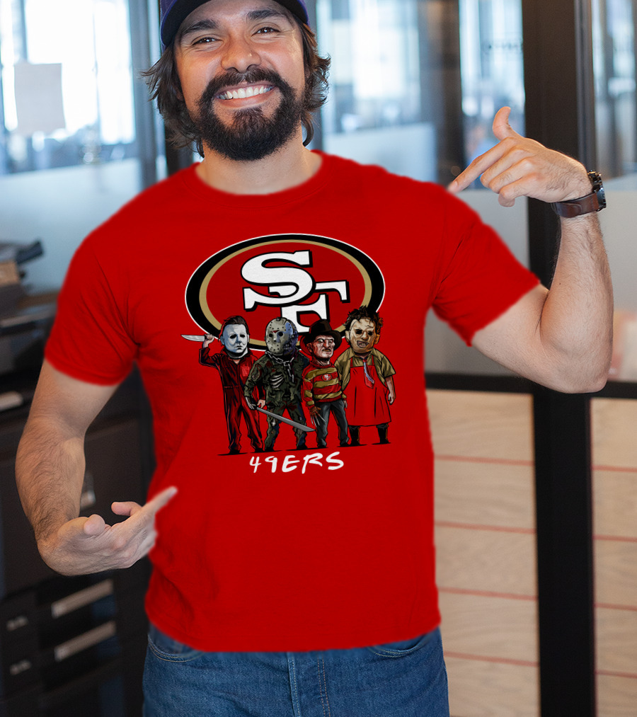 San Francisco 49ers Halloween Slasher Squad Icons 49ers T-Shirt
