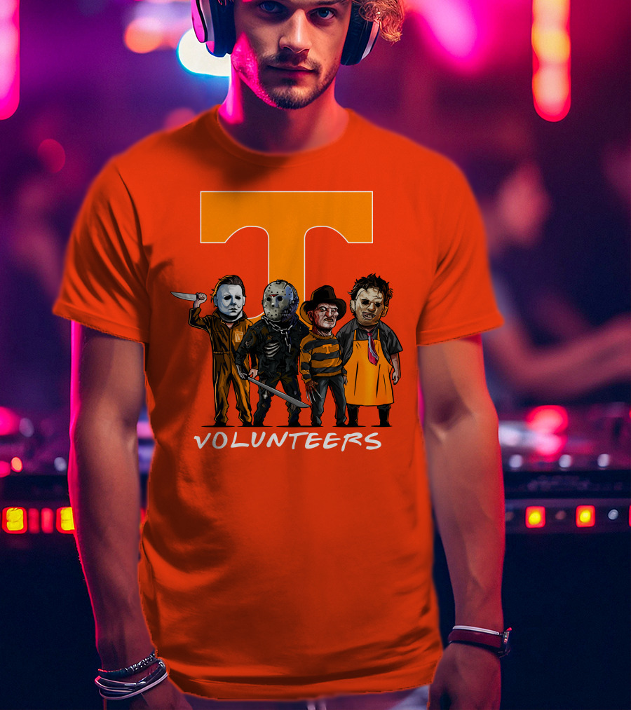 Tennessee Volunteers Halloween Horror Icons Squad T-Shirt