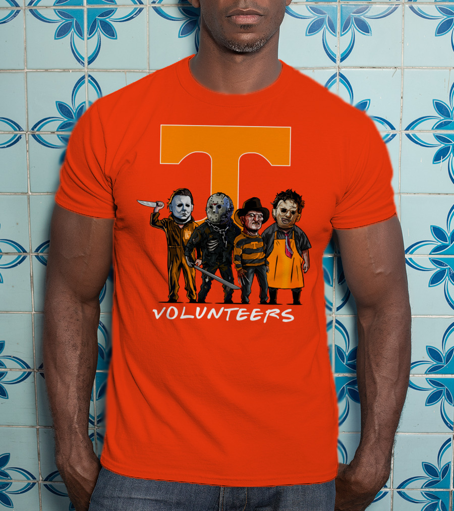 Tennessee Volunteers Halloween Horror Icons Squad T-Shirt