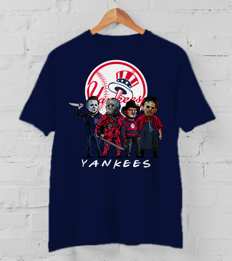 Yankees Halloween The Slasher Squad Teams Yankees T-Shirt