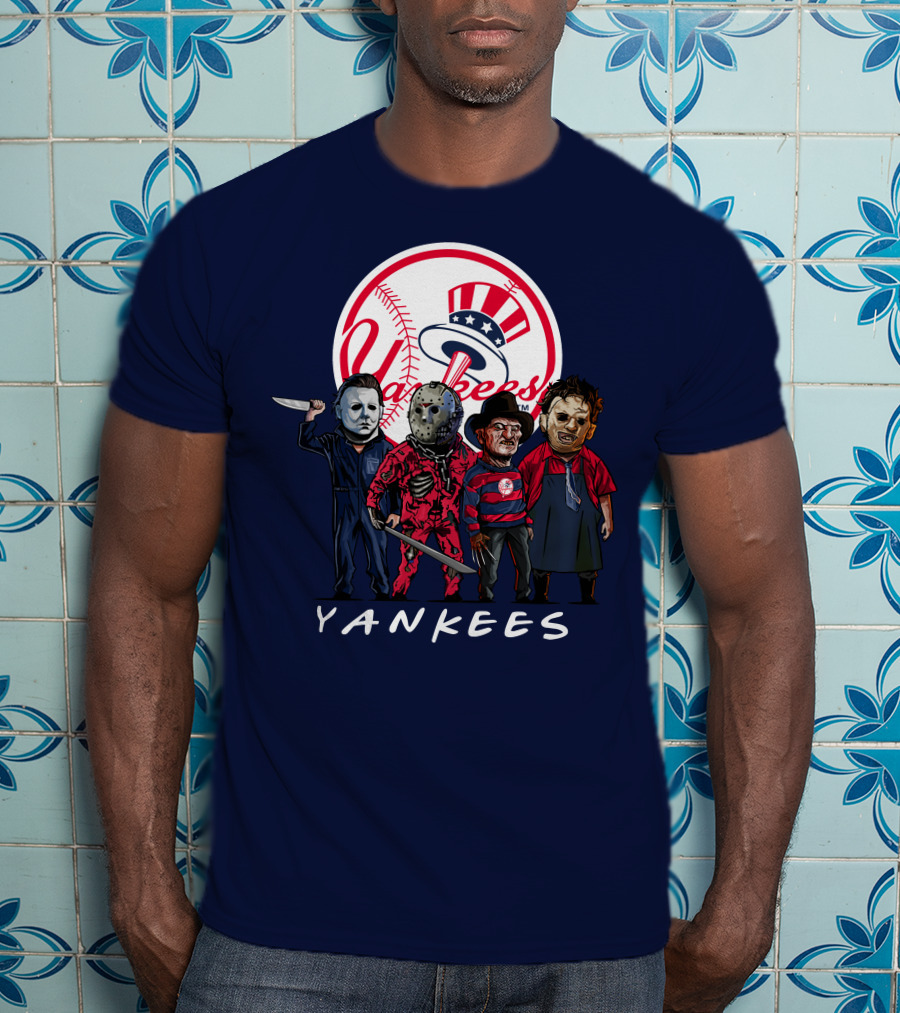 Yankees Halloween The Slasher Squad Teams Yankees T-Shirt