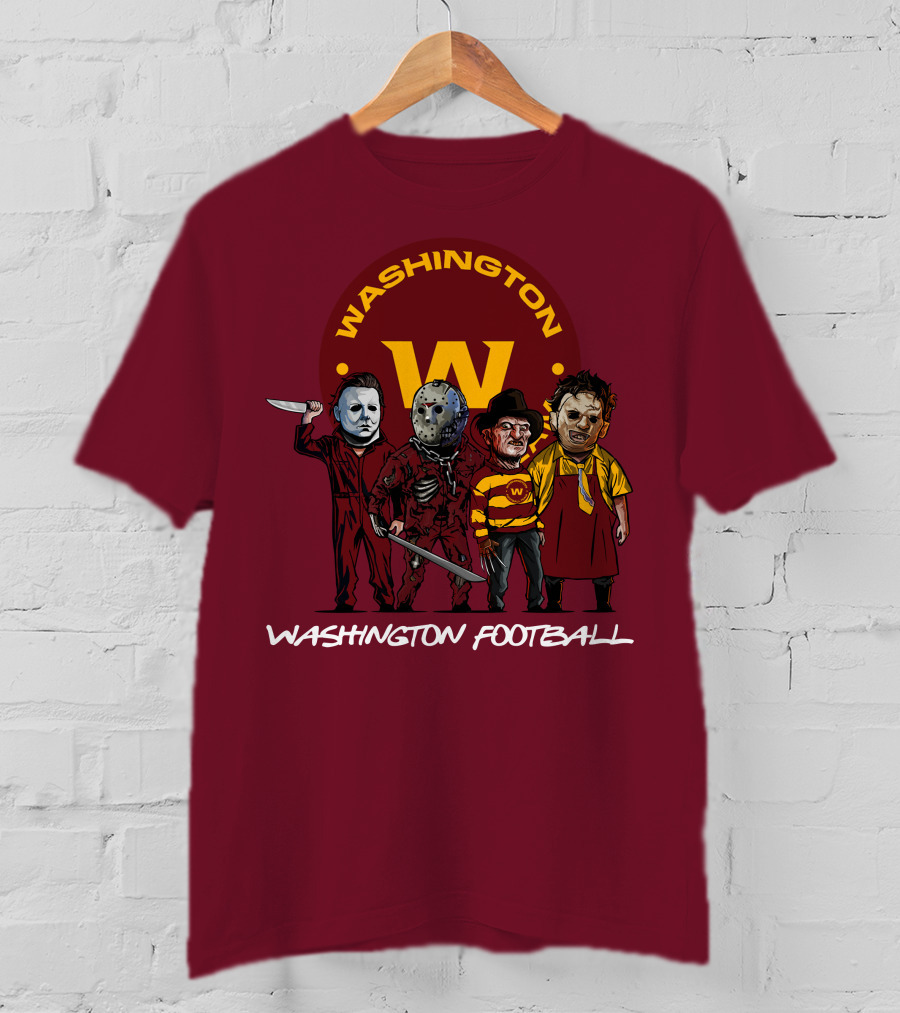 Washington Football Team Halloween The Slasher Squad Characters T-Shirt
