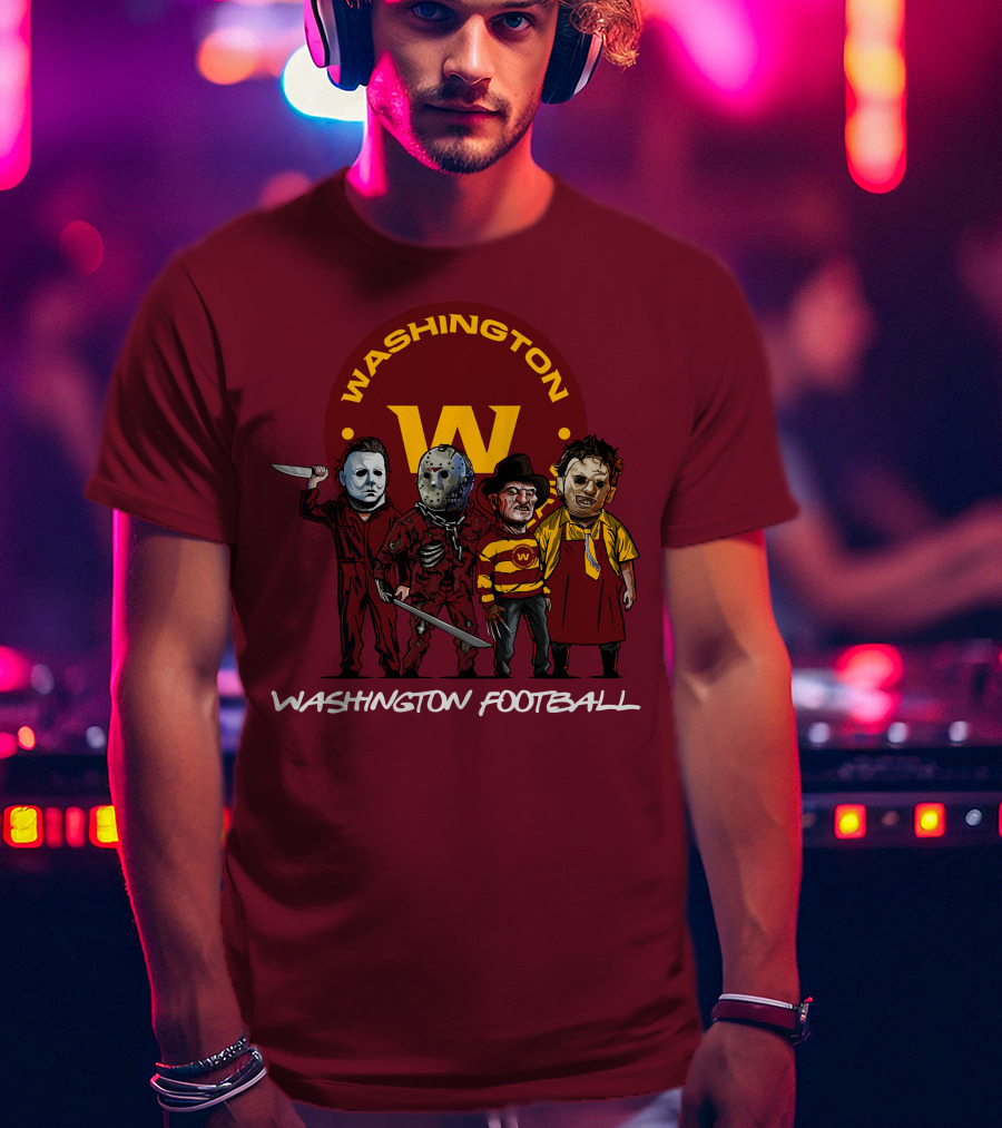 Washington Football Team Halloween The Slasher Squad Characters T-Shirt