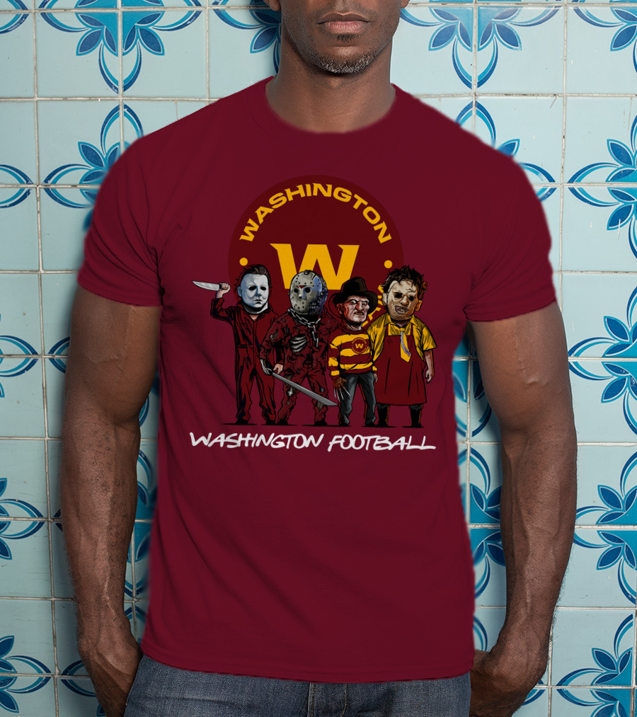 Washington Football Team Halloween The Slasher Squad Characters T-Shirt