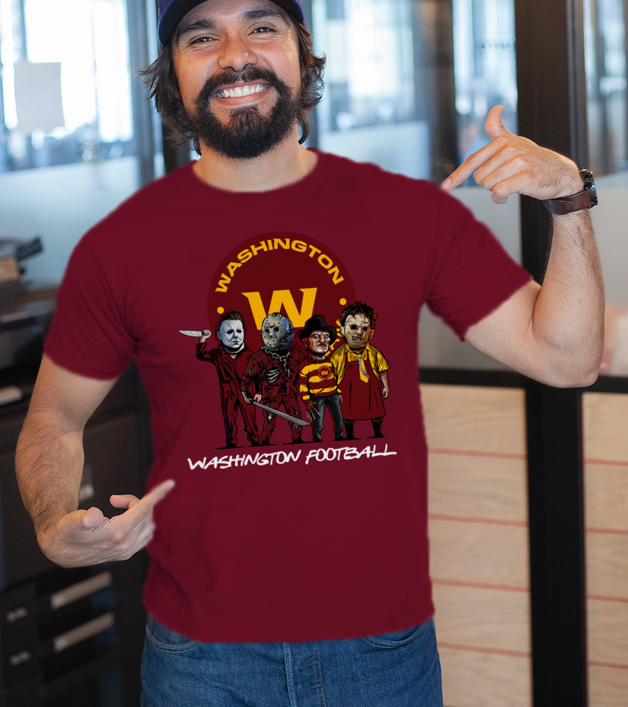 Washington Football Team Halloween The Slasher Squad Characters T-Shirt