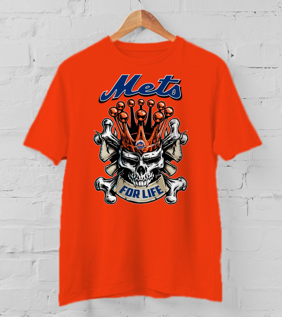 Mets Skull King For Life T-Shirt